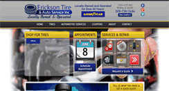 Desktop Screenshot of ericksontire.com